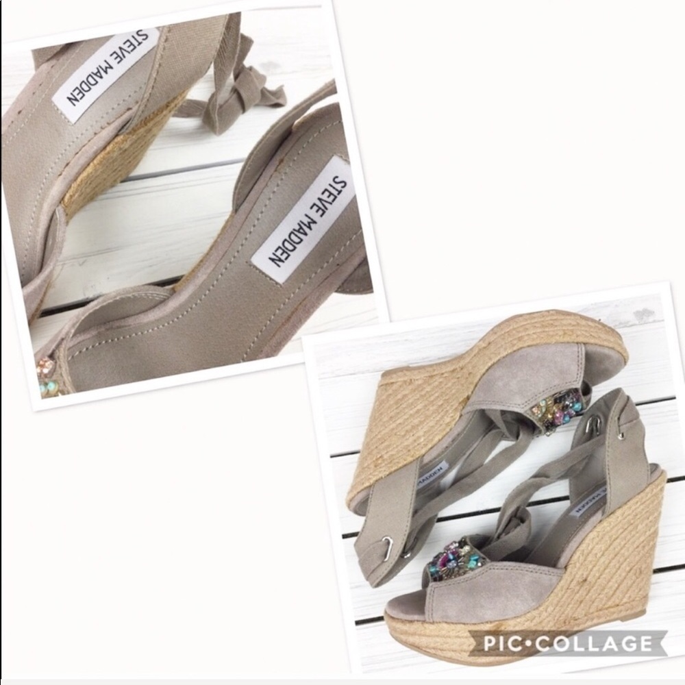 Steve Madden Chryslis Jewel Espadrille Sandals 8 - Picture 8 of 8
